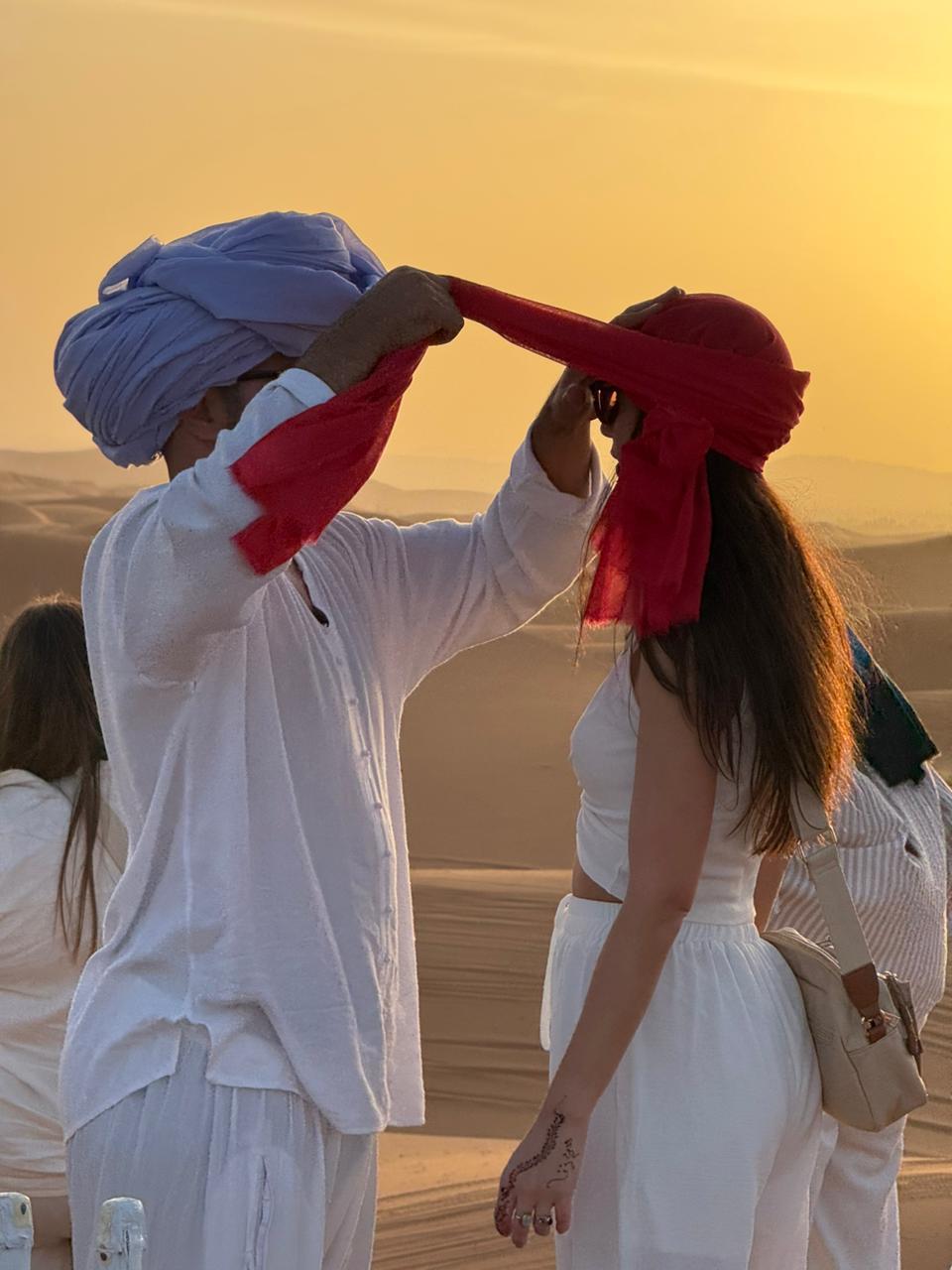 Clients in the Sahara desert