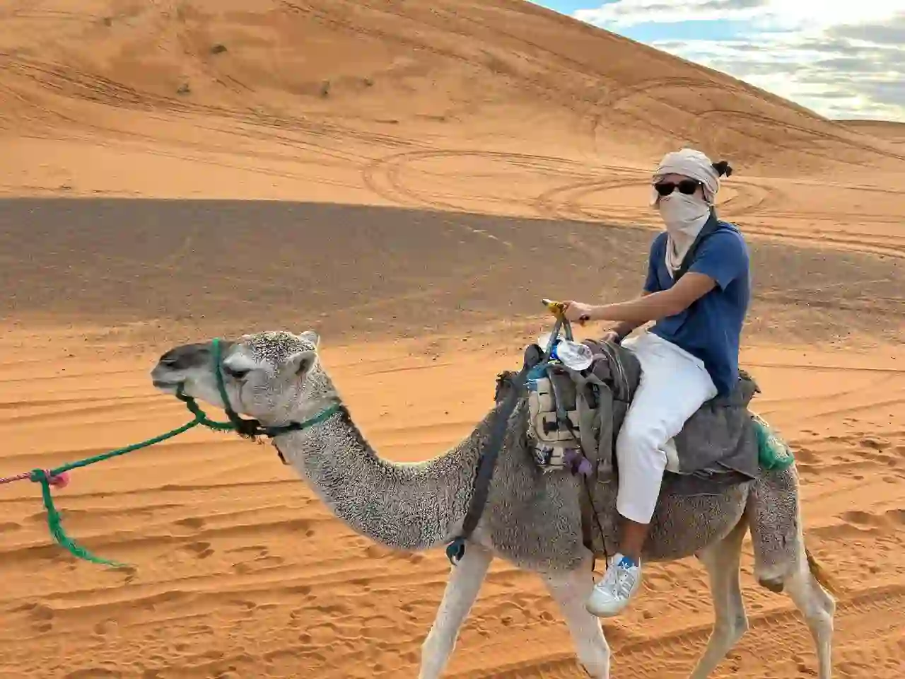 Sahara sunrise from the dunes on the 4-day Merzouga desert tour from Marrakech