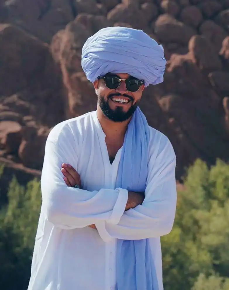Hassan — founder of Pro Morocco Tours, born and raised in Merzouga at the edge of the Sahara